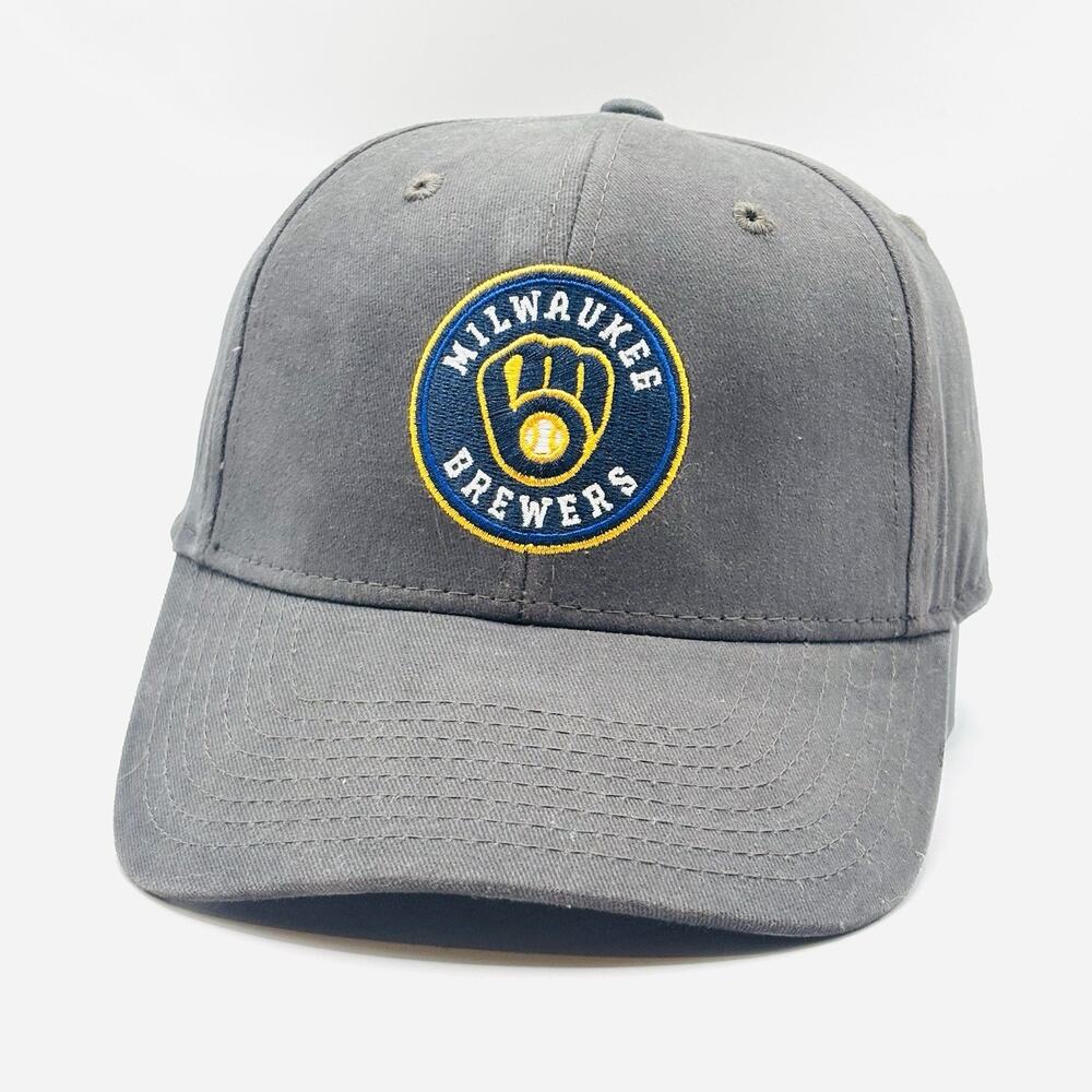 Milwaukee Brewers Hat Cap Strap Back Blue Fan Favorite MLB Baseball Adult